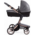 Детская коляска Mima Xari Flair 3G 2 в 1, кожа, шасси Rose Gold (Cool Grey
						
					) — Фото