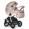 Детская коляска Verdi Pepe Eco Plus 3 в 1, ткань+эко-кожа (15 Beige Mix
						
					) — Фото