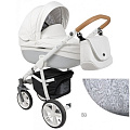 Детская коляска Roan Bass Eco 2 в 1, эко-кожа (B3 coconut / white
						
					) — Фото