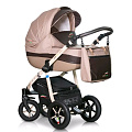 Детская коляска Verdi Pepe Eco Plus 3 в 1, ткань+эко-кожа (17 Latte
						
					) — Фото