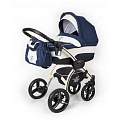 Коляска для новорожденных Esspero I-Nova шасси Beige (Navy Lux
						
					) — Фото