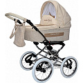 Коляска-люлька для новорожденного Stroller B&E Maxima Classic (507 Latte
						
					) — Фото