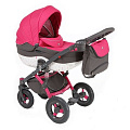 Детская коляска Tako Moonlight Love Story 2 в 1 (Серый-малиновый
						
					) — Фото