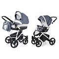 Детская коляска Esspero Newborn Lux 2 в 1, шасси White (Lena
						
					) — Фото