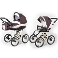 Детская коляска Esspero Classic 2 в 1, шасси Beige (Brown lux
						
					) — Фото