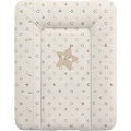 Мягкий пеленальный матрац Ceba Baby на комод 70 x 50 см (W-143-066-111 Stars Beige) — Фото