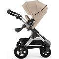 Детская коляска Stokke Trailz 2 в 1 (Beige Melange
						
					) — Фото