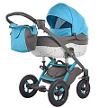 Детская коляска Tako Moonlight Love Story 2 в 1 (Серый+Голубой
						
					) — Фото