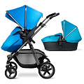 Детская коляска Silver Cross Pioneer 2 в 1, шасси Graphite (Blue/Graphite
						
					) — Фото