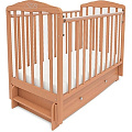 Детская кроватка Sweet Baby Eligio, продольный маятник + ящик (faggio naturale) — Фото