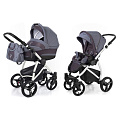 Детская коляска Esspero Newborn Lux 2 в 1, шасси Grey (Dark Grey
						
					) — Фото