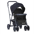 Детская прогулочная коляска для погодок Joovy Caboose (Black
						
					) — Фото