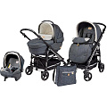 Детская коляска Peg-Perego Swich Easy Drive Completo & Modular 3 в 1 (Luxe grey
						
					) — Фото