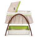 Кроватка-люлька Summer Infant BentWood с системой многоскоростного бесшумного покачивания (Темное дерево 26070) — Фото
