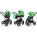 Детская коляска Esspero Magic Alu 3 в 1, шасси Black (Green
						
					) — Фото