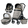 Детская коляска Peg-Perego Book Plus Completo 3 в 1, шасси Jet (Luxe Grey
						
					) — Фото