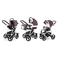 Детская коляска Esspero Newborn Lux 3 в 1, шасси Grey (Brown lux
						
					) — Фото