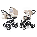 Детская коляска Esspero Newborn Lux 2 в 1, шасси White (Khaki Lux
						
					) — Фото