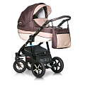 Детская коляска Verdi Pepe Eco Plus 3 в 1, ткань+эко-кожа (13 Cafe
						
					) — Фото