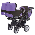 Детская коляска для тройни Babyactive Trippy 2 в 1 (05 Ultraviolet
						
					) — Фото