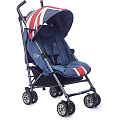 Детская коляска-трость Easywalker Mini buggy, с бампером (union jack vintage
						
					) — Фото