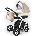 Коляска для новорожденных Esspero Newborn Lux шасси White (Khaki Lux
						
					) — Фото