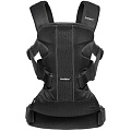 Многофункциональный рюкзак-кенгуру BabyBjorn One Air для ношения ребёнка на груди и на спине (Черный) — Фото