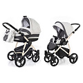 Детская коляска Esspero Newborn Lux 2 в 1, шасси Beige (Light Check
						
					) — Фото