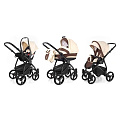 Детская коляска Esspero Newborn Lux 3 в 1, шасси Black (Beige Brown
						
					) — Фото