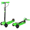 Самокат Y-Scoo Maxi City RT Simple Gagarin трансформер с ручным тормозом (Green) — Фото