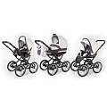 Детская коляска Esspero Classic 3 в 1, шасси Black (Grey
						
					) — Фото