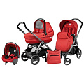Детская коляска Peg-Perego Book Plus Completo 3 в 1, шасси Jet (Sunset
						
					) — Фото