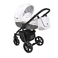 Детская коляска Roan Bass Eco 2 в 1, эко-кожа (B6 coconut / black
						
					) — Фото