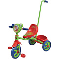 Детский трехколесный велосипед 1Toy 1Той Angry Birds с ручкой Т57659, Т56839, Т56840 (Зеленый) — Фото