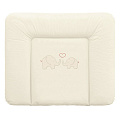 Матрац пеленальный Ceba Baby Себа Беби 70*85 см мягкий на комод (Elephants Creamy W-134-057-171
						
					) — Фото