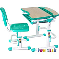 Комплект парта и стул-трансформеры FunDesk Sorriso (green) — Фото