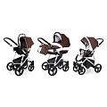 Детская коляска Esspero Newborn Lux 3 в 1, шасси Grey (Choco
						
					) — Фото