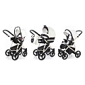 Детская коляска Esspero Newborn Lux 3 в 1, шасси Beige (White
						
					) — Фото