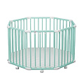 Восьмиугольный деревянный манеж Combelle Florian Комбелле Флориан (Mint green ) — Фото