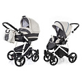 Детская коляска Esspero Newborn Lux 2 в 1, шасси White (Grey Carbon
						
					) — Фото