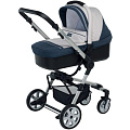 Детская коляска Foppapedretti SuperTres Travel System 3 в 1 (Jeans/Perla
						
					) — Фото