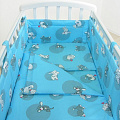 Комплект в детскую кроватку Фея Наши Друзья 7 предметов (Голубой
						
					) — Фото