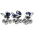 Детская коляска Esspero Classic 3 в 1, шасси Chrome (Navy Lux
						
					) — Фото