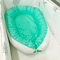 Гнёздышко для малыша  ByTwinz  "Babynest" (Зелёный горох) — Фото