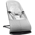 Детское кресло-шезлонг BabyBjorn Balance Soft Air (Silver/White
						
					) — Фото