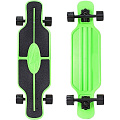Скейтборд RT Y-Scoo Longboard Shark TIR 31" с сумкой арт. 408, 79х22 (green-black) — Фото