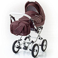 Детская коляска Esperanza Victoria Prestige 2 в 1 Цвет рамы - Бежевый - Маленькие колеса (25
						
					) — Фото