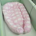 Гнёздышко для малыша  ByTwinz  "Babynest" (Совята розовые) — Фото