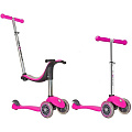 Самокат Y-Scoo RT Globber My Free New Technology Seat 4 в 1 с блокировкой колес (Pink) — Фото