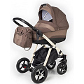 Коляска для новорожденных Esspero Newborn Lux шасси White (Coffee
						
					) — Фото